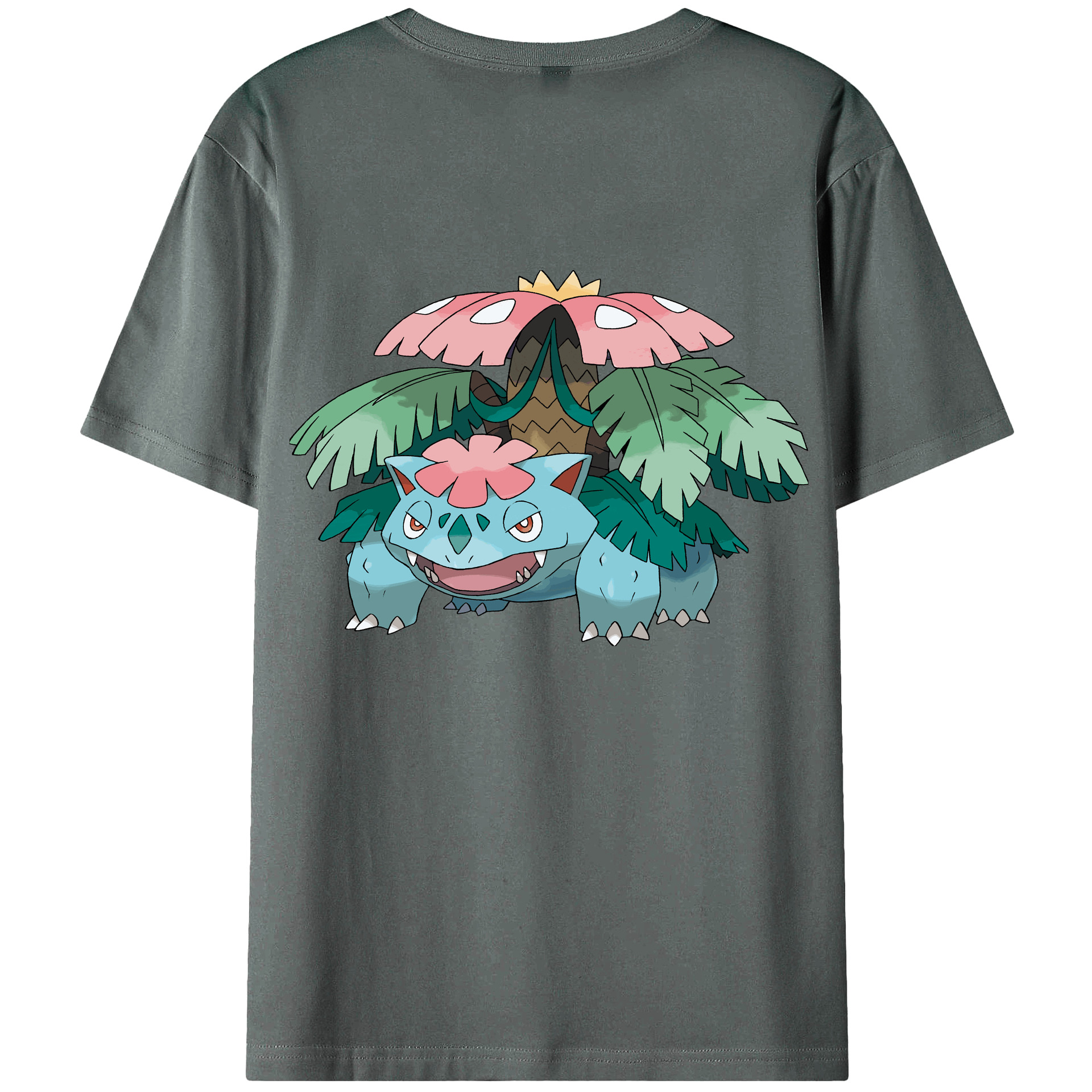 （画像用） ポケットモンスター Pokémon 綿100％ メンズ半袖Tシャツ（バックプリント） 通気性